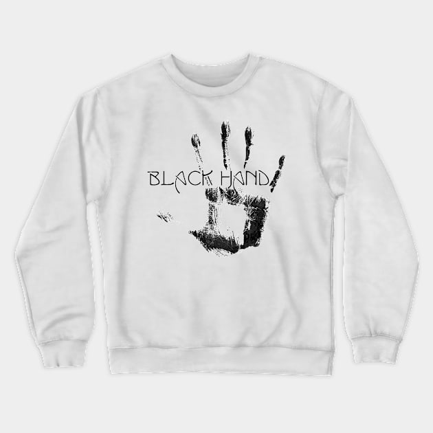 Black Hand Crewneck Sweatshirt by Jonthebon